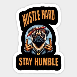 Hip-Hop Hound: Swagger, Beats, and Style Sticker